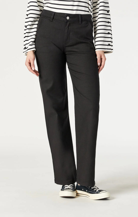Miracle Wide Leg Pant | Black Luxe Twill