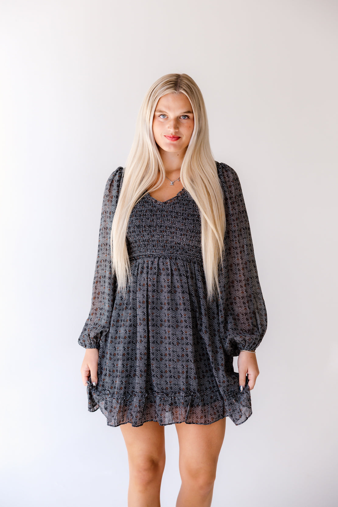 blue dress for baby girl The Gather Smocked Maternity Dress – Ingrid & Isabel main image 0