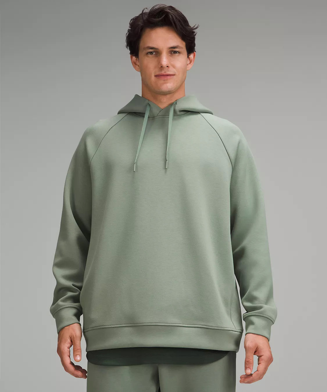 Men s Smooth Spacer Pullover Hoodie Grey Eucalyptus