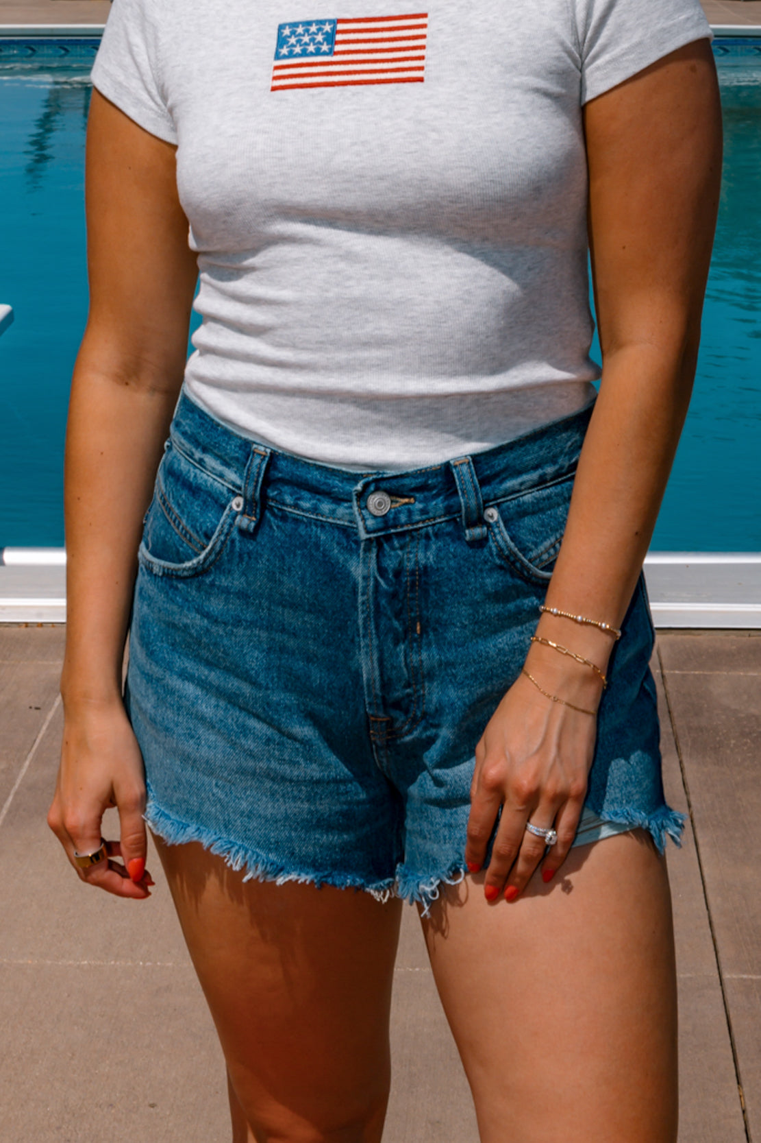 Free People Denim Shorts