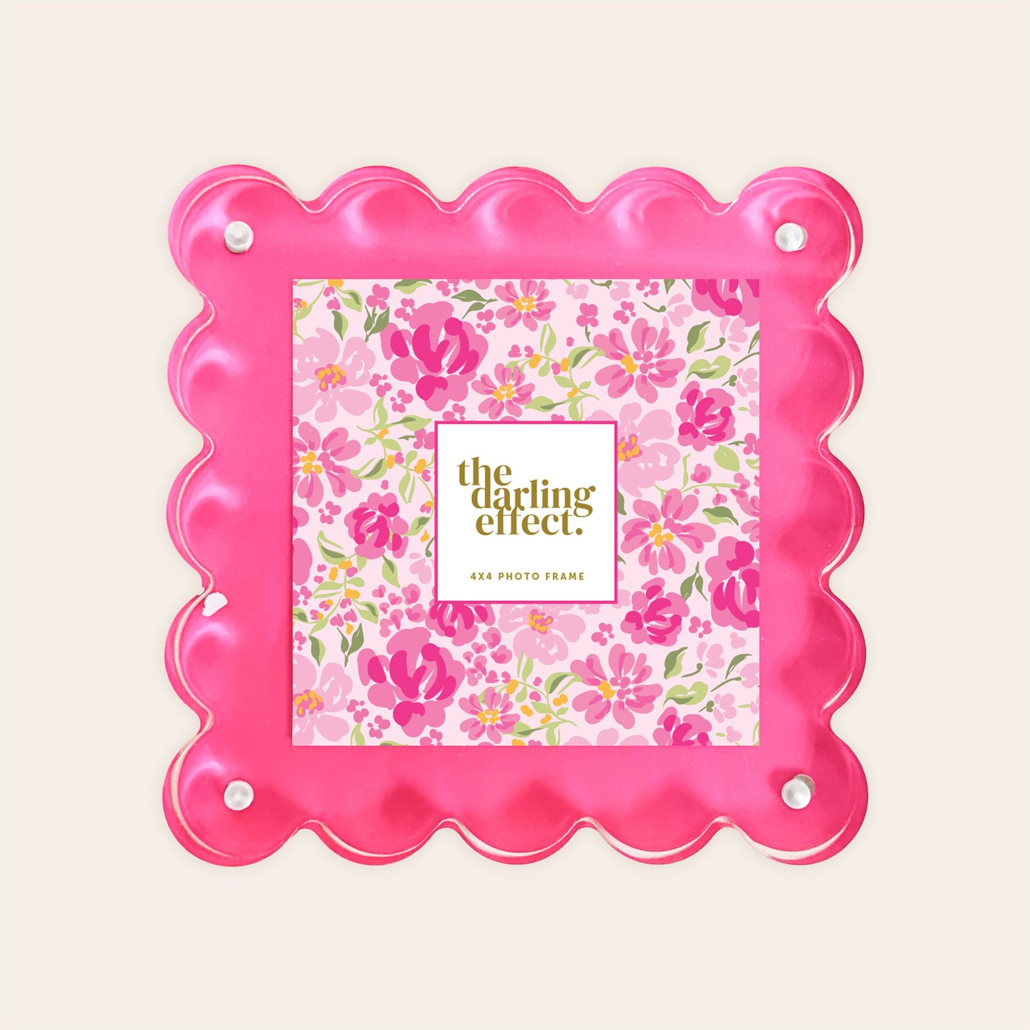 The Darling Effect Square Scalloped Acrylic Frame main image 1