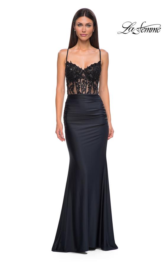 black lace prom dress 32920 exquisite The chic split adds Elegant White Off the Size:3-3/4
