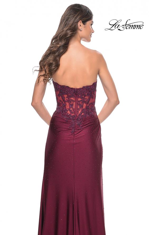 berry formal dress La Femme 33531
