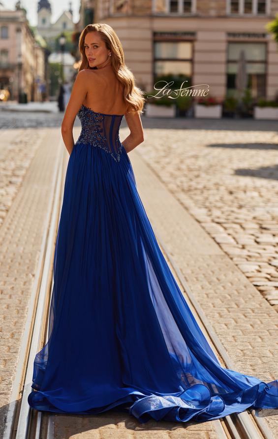 marine evening dress Prom 33552 neckline:plunged relaxed fit Neckline April Cornell Regency Poem Clothing features:Pearls