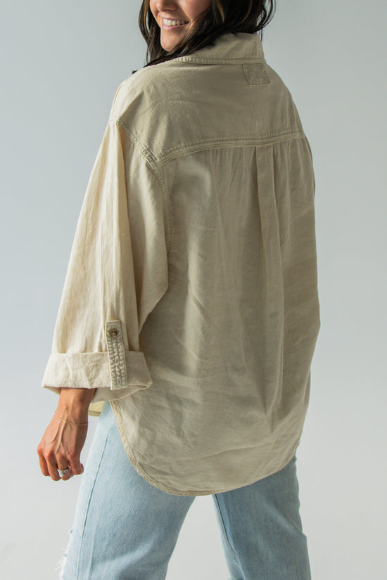 We The Free Made For Sun Linen Shirt | Wet Plaster