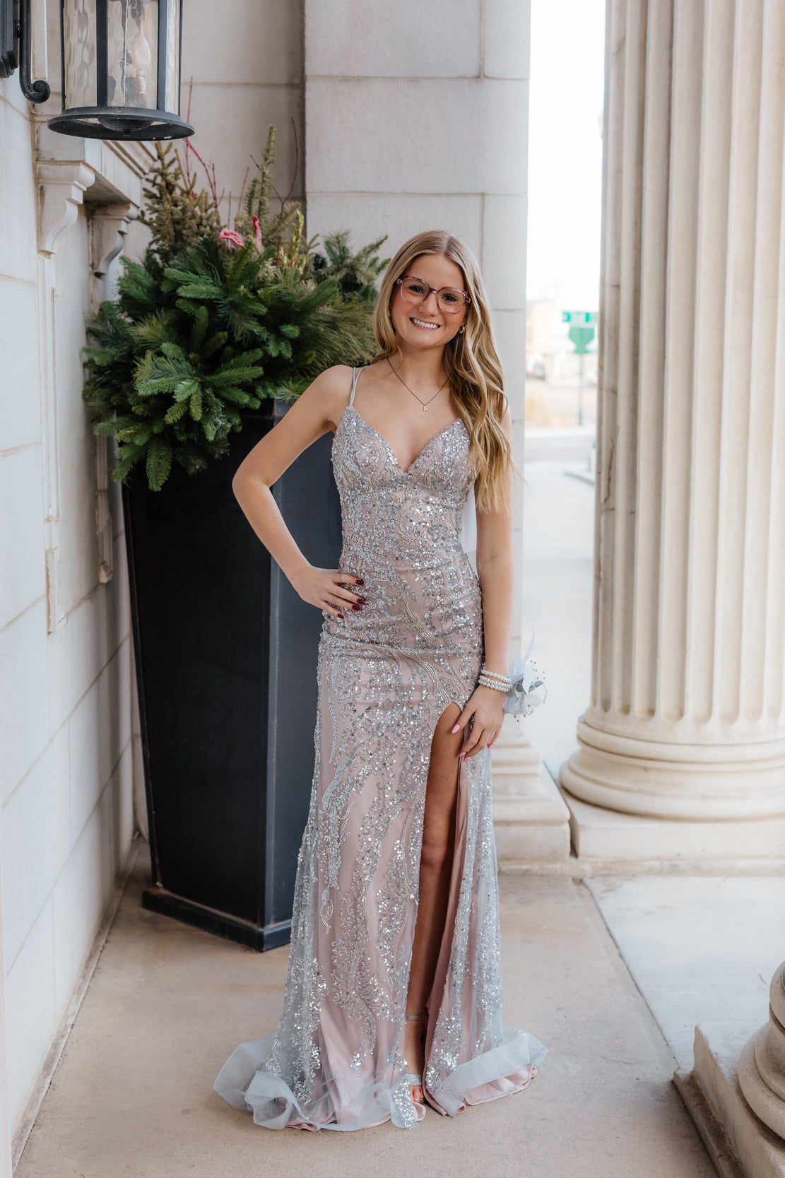Prom Dress 88249 | Silver/Nude The Vault Clothing Co. Prom Dress 88249 | Silver/Nude The Vault Clothing Co.