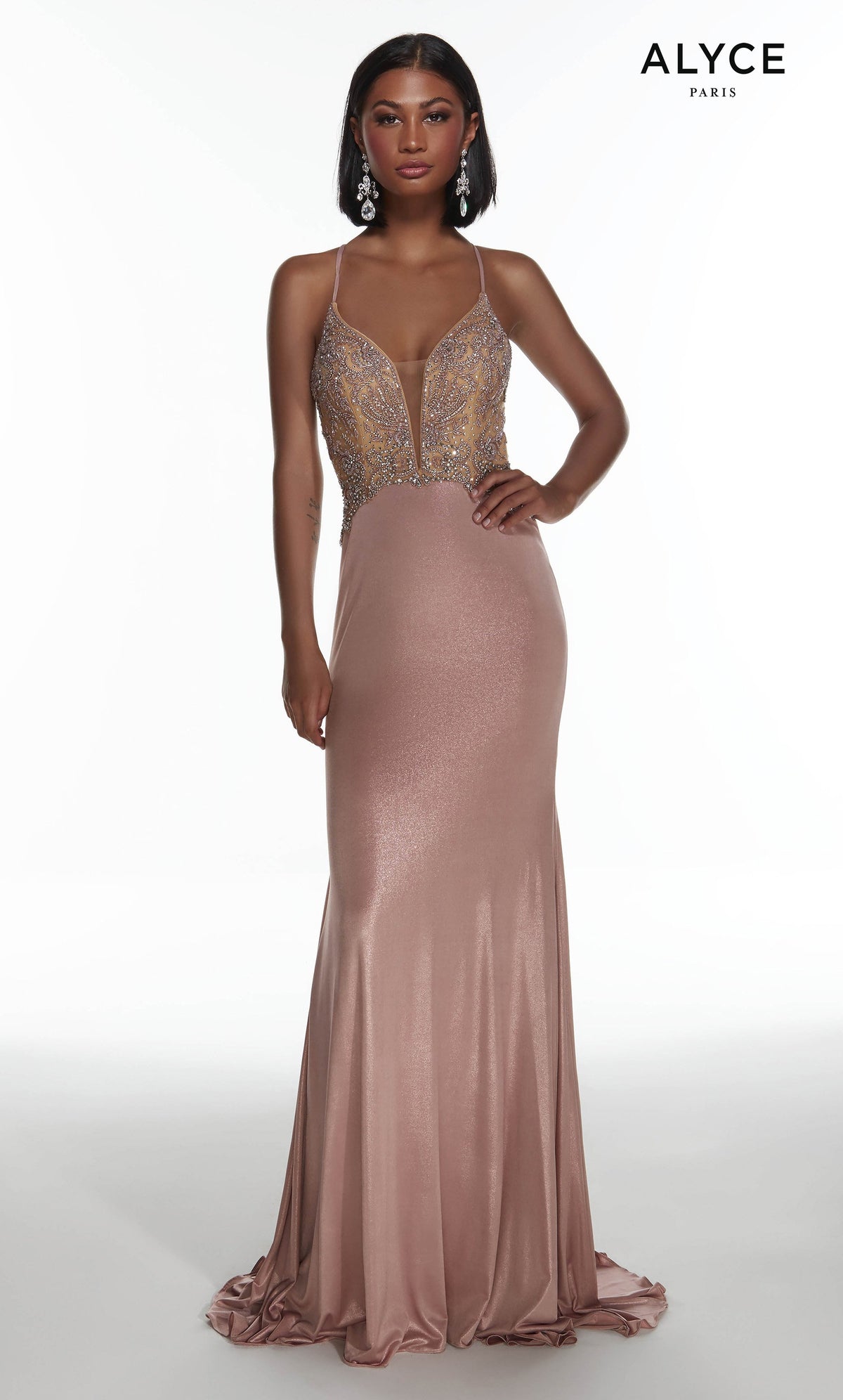 Alyce 60967 Prom Dress - Cameo-Pink | NewYorkDress Alyce 60967 Prom Dress - Cameo-Pink | NewYorkDress