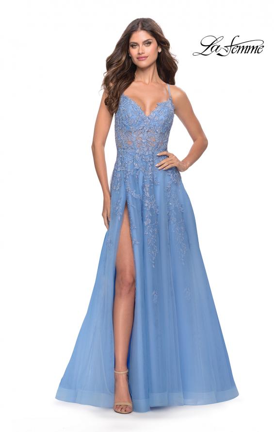 open lace back dress La Femme 31284 Dress | La Femme Dresses