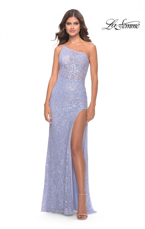 La Femme 31515 Prom Dress - Light Periwinkle