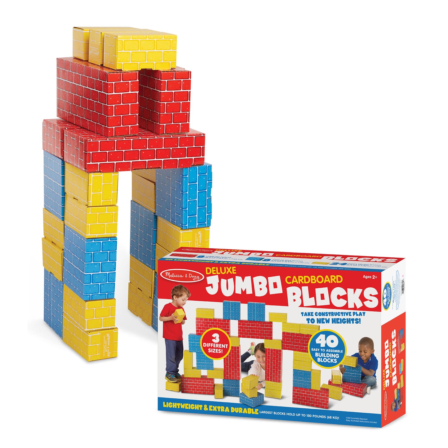 Deluxe Jumbo Cardboard Blocks 40Pc.