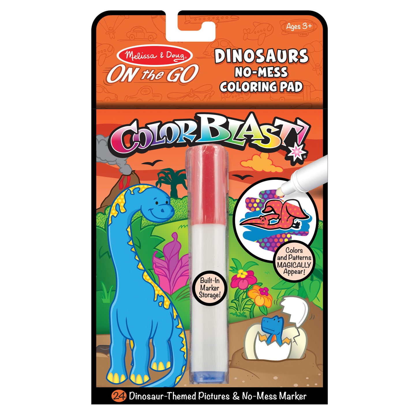 Colorblast No Mess Coloring Pad | Dinosaurs