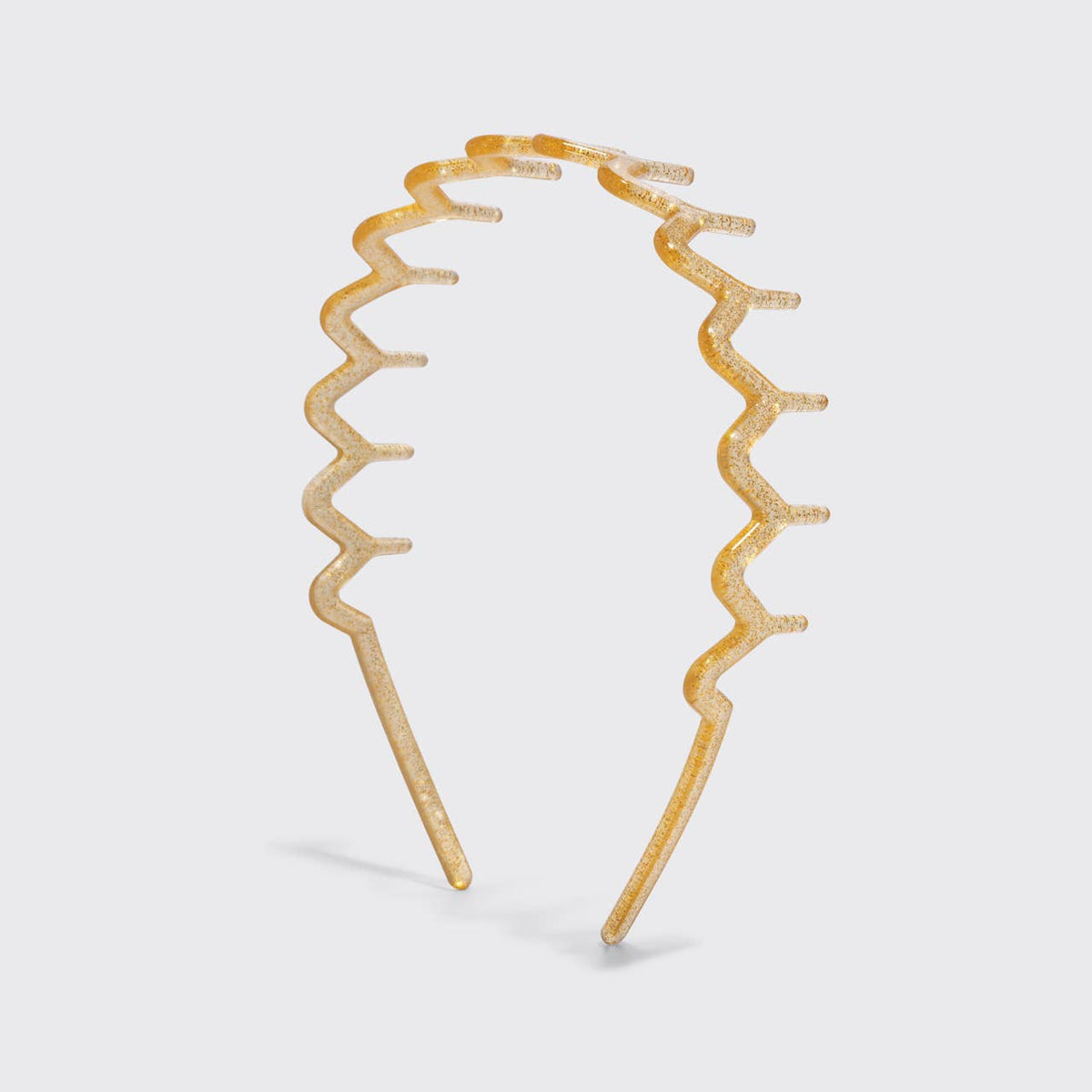 Recycled Plastic Zigzag Headbands 2pc Set | Gold & Red