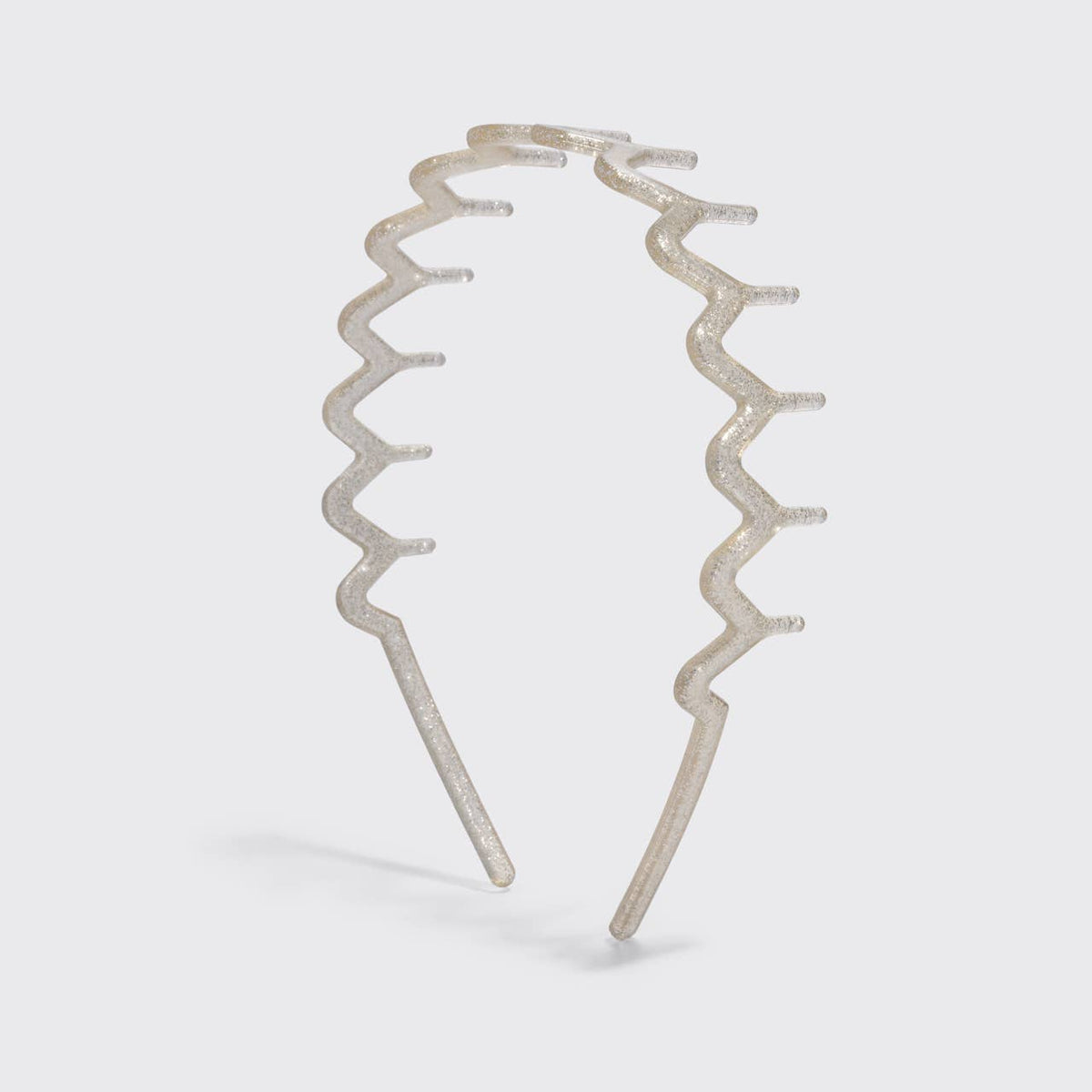 Recycled Plastic Zigzag Headbands 2pc Set | Gold & Silver