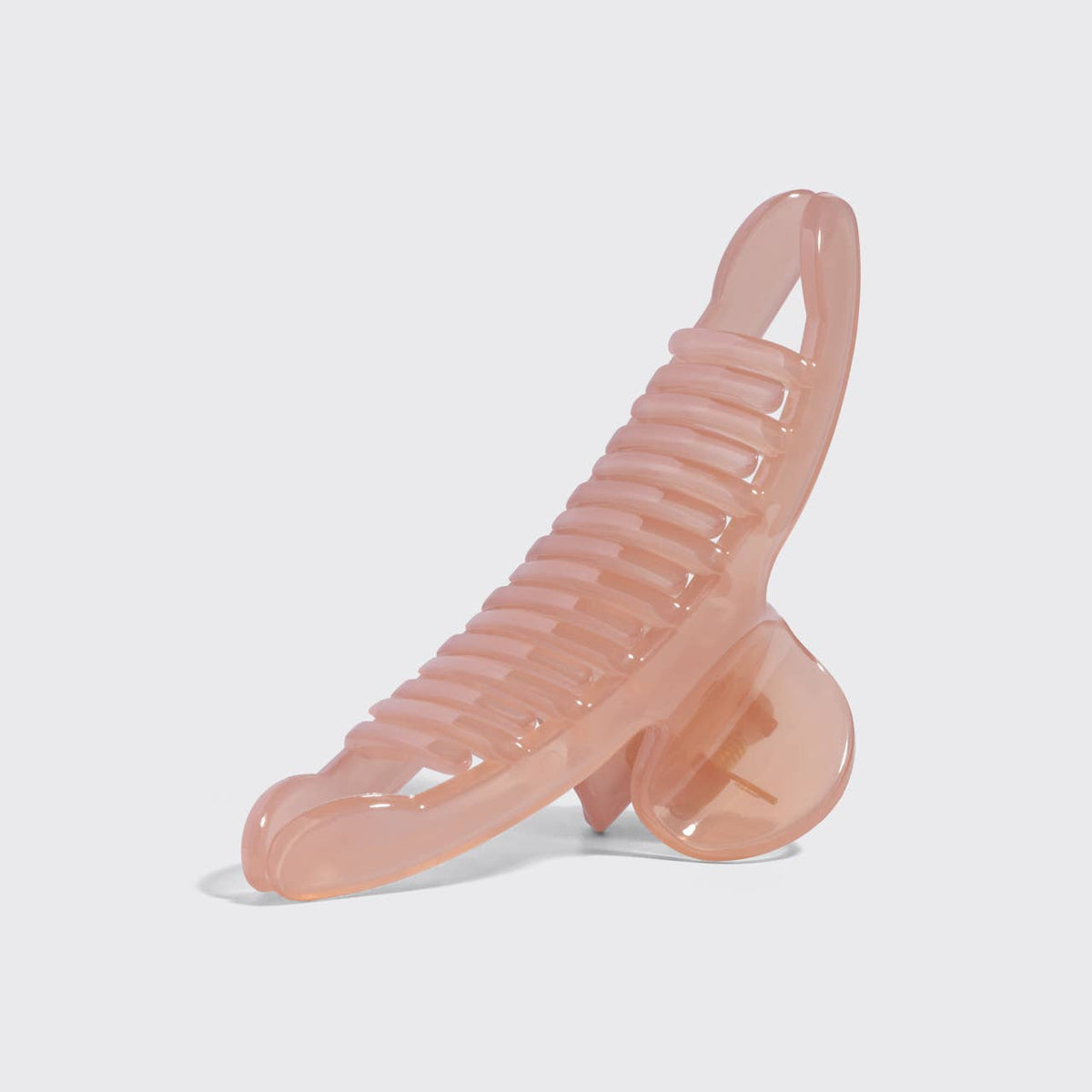 Recycled Plastic Large Arched Clip | Soft Pink