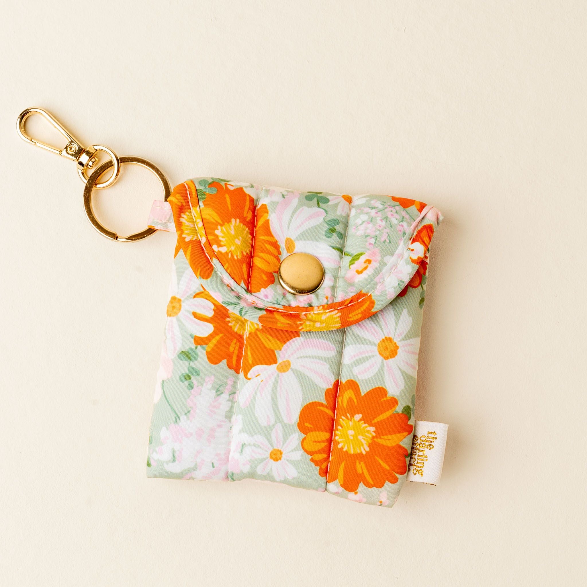 Puffy Earbud Case | Bouquet Beauty Sage