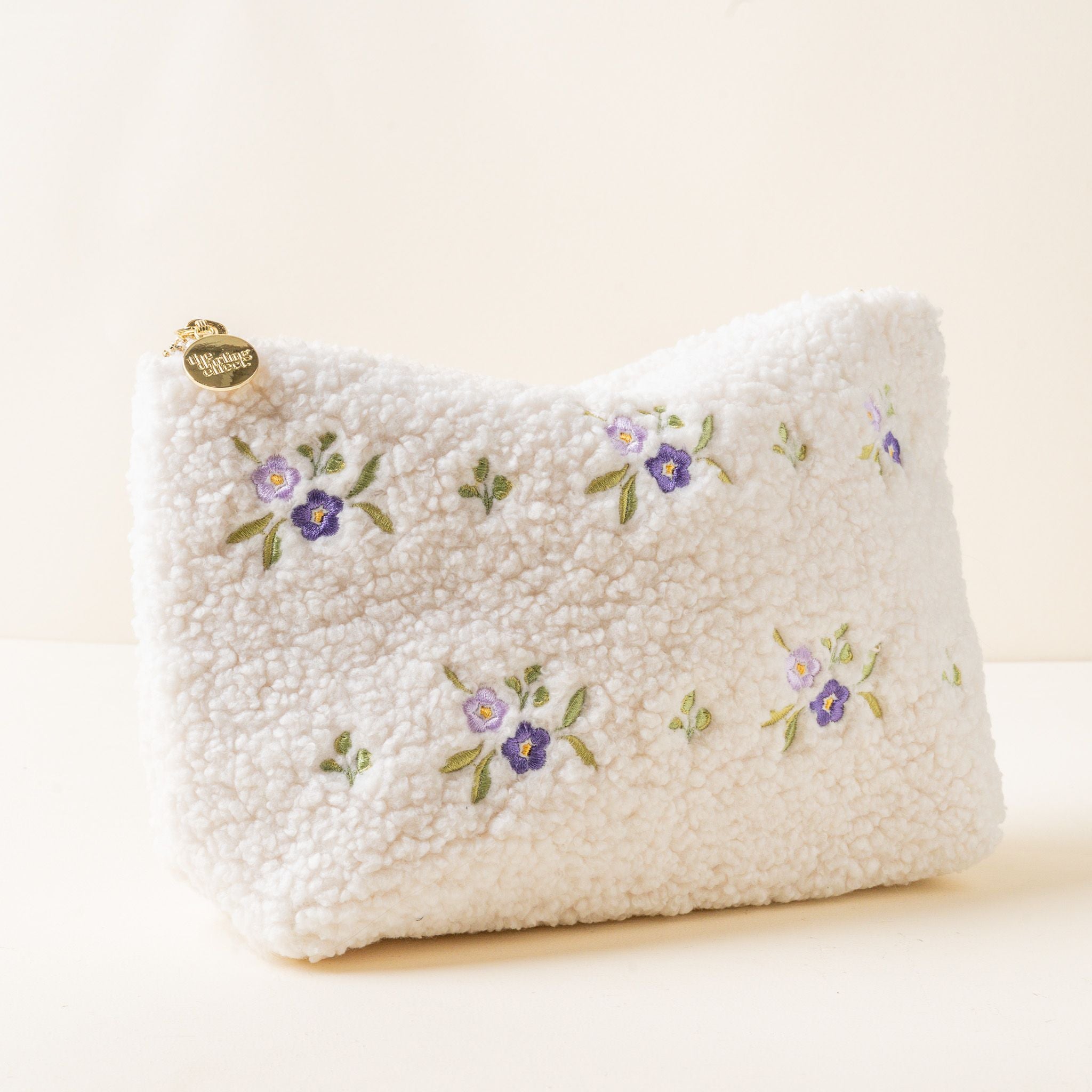 Teddy Pouch | Dainty Floral Purple