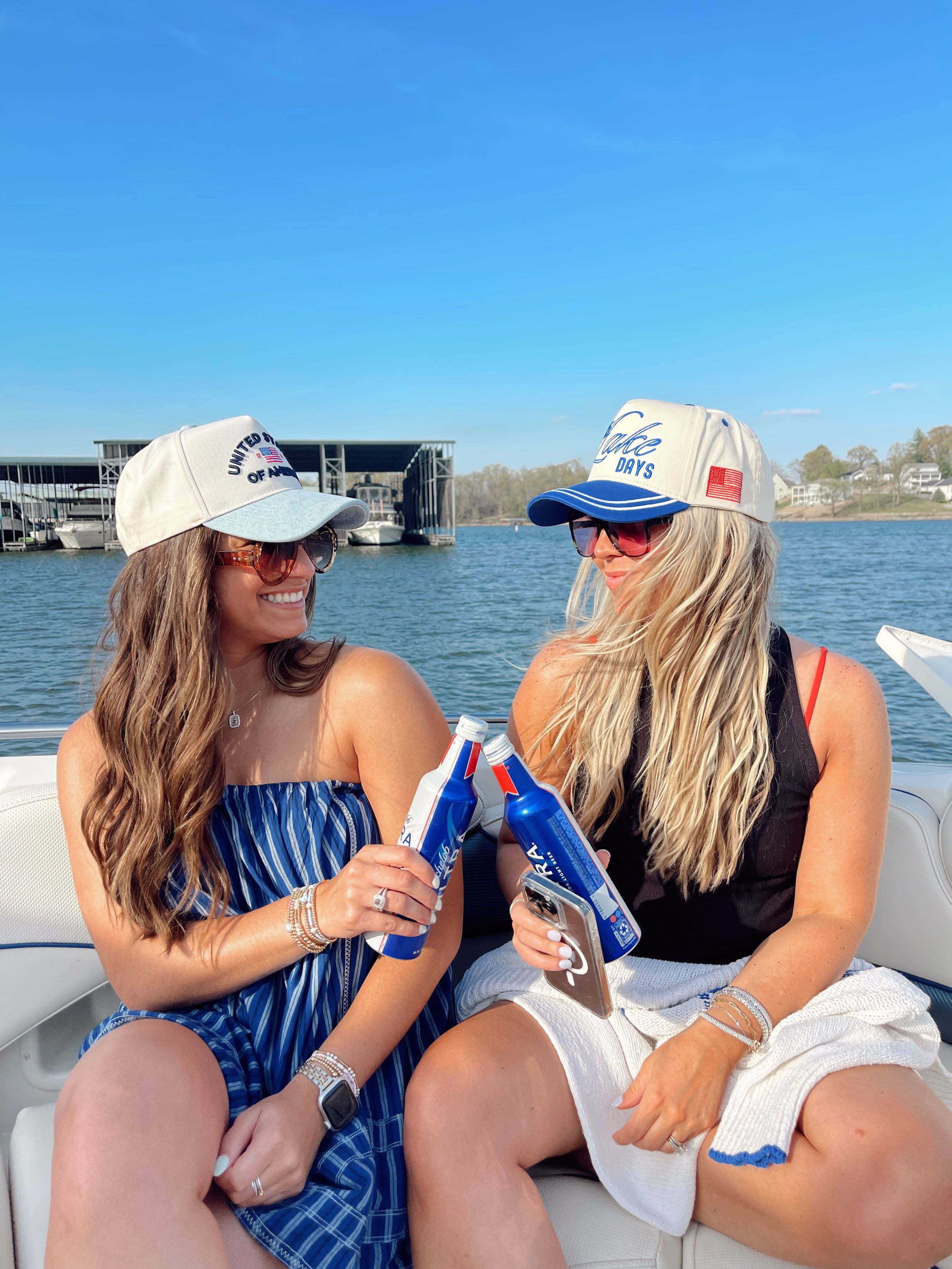 KENZKUSTOMZ Lake Days Trucker Hat | Royal Blue