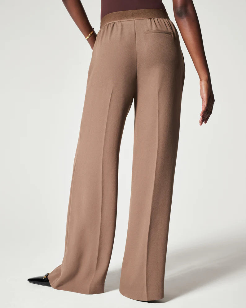 Spanx Crepe Pleated Trouser | Cedar