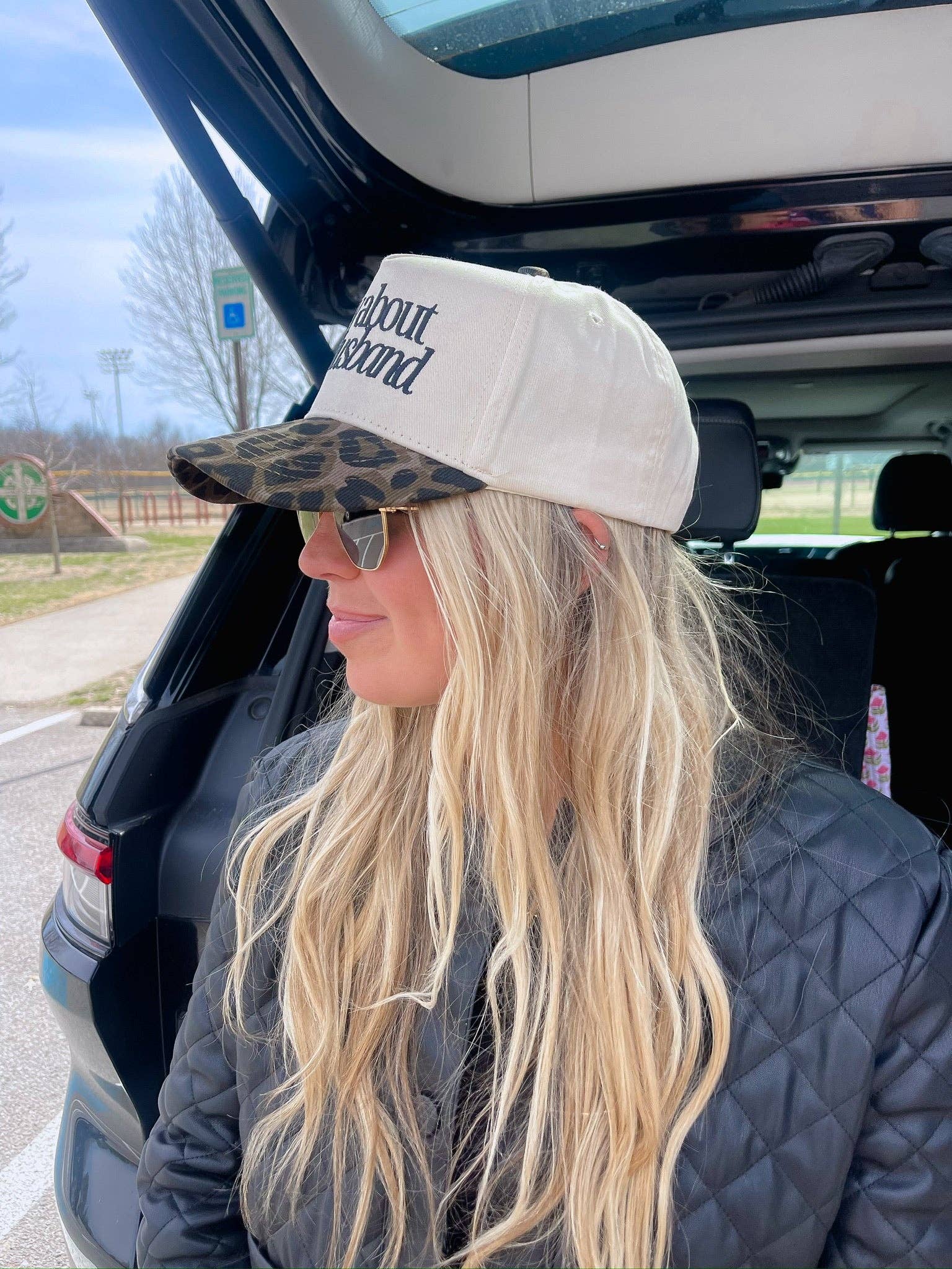KENZKUSTOMZ Sorry about my Husband Vintage Trucker Hat | Black