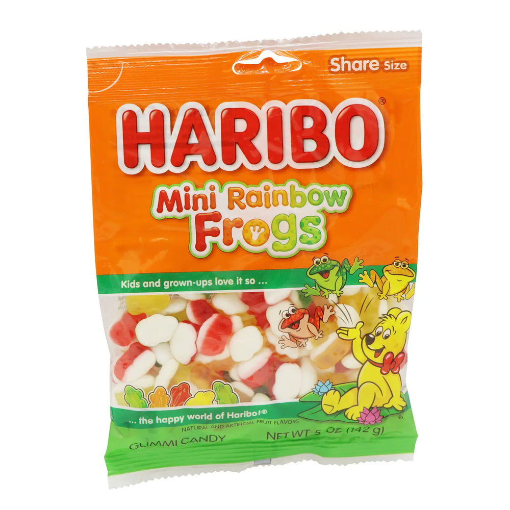 Haribo Mini Rainbow Frogs 5oz.