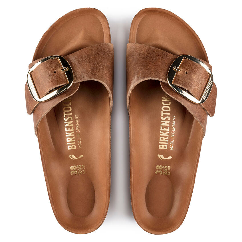 Birkenstock Madrid Big Buckle | Cognac