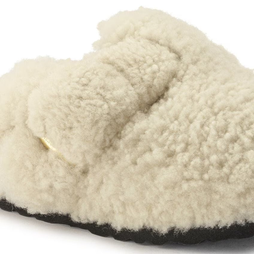 Birkenstock Boston Big Buckle Shearling N | Teddy Eggshell