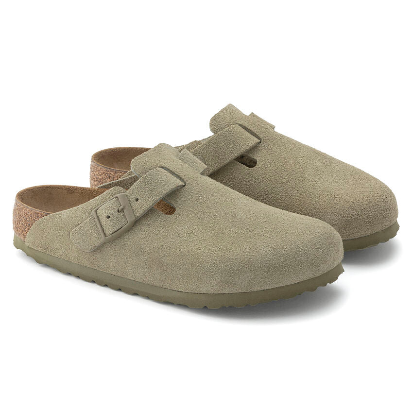 
                      
                        Birkenstock Boston Suede | Faded Khaki
                      
                    