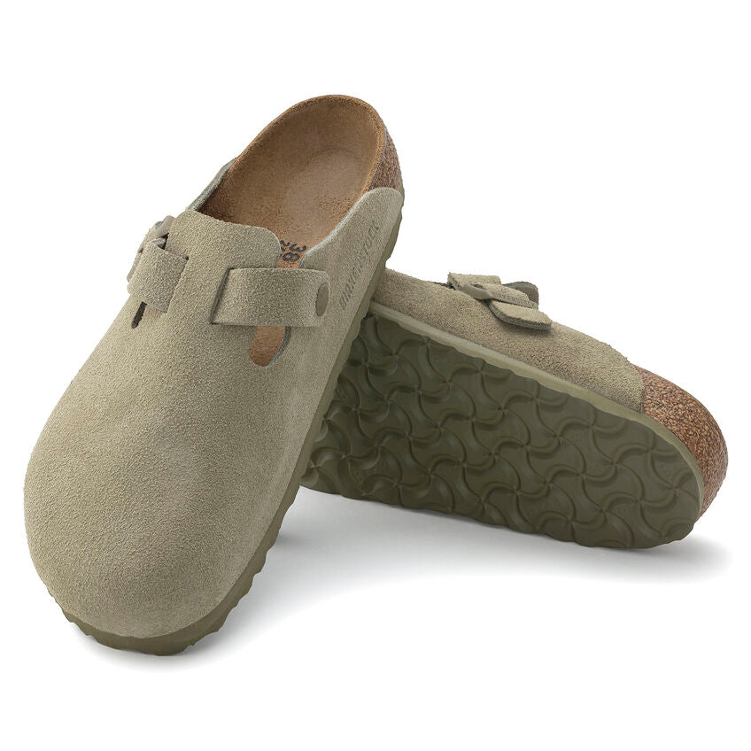 Birkenstock Boston Suede | Faded Khaki