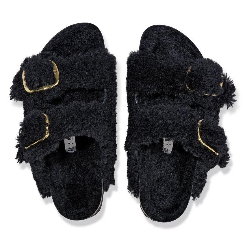 Birkenstock Arizona Big Buckle Shearling N | Teddy Black