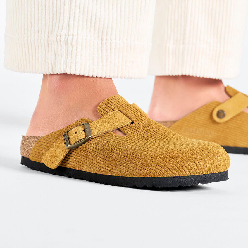 Birkenstock Boston Cord | Cork Brown