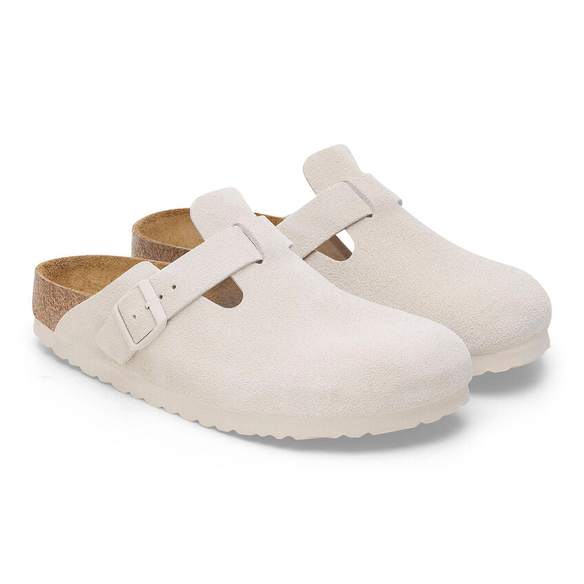 Birkenstock Boston SFB Narrow | Antique White