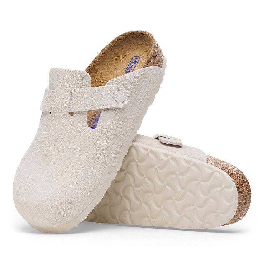 Birkenstock Boston SFB Narrow | Antique White