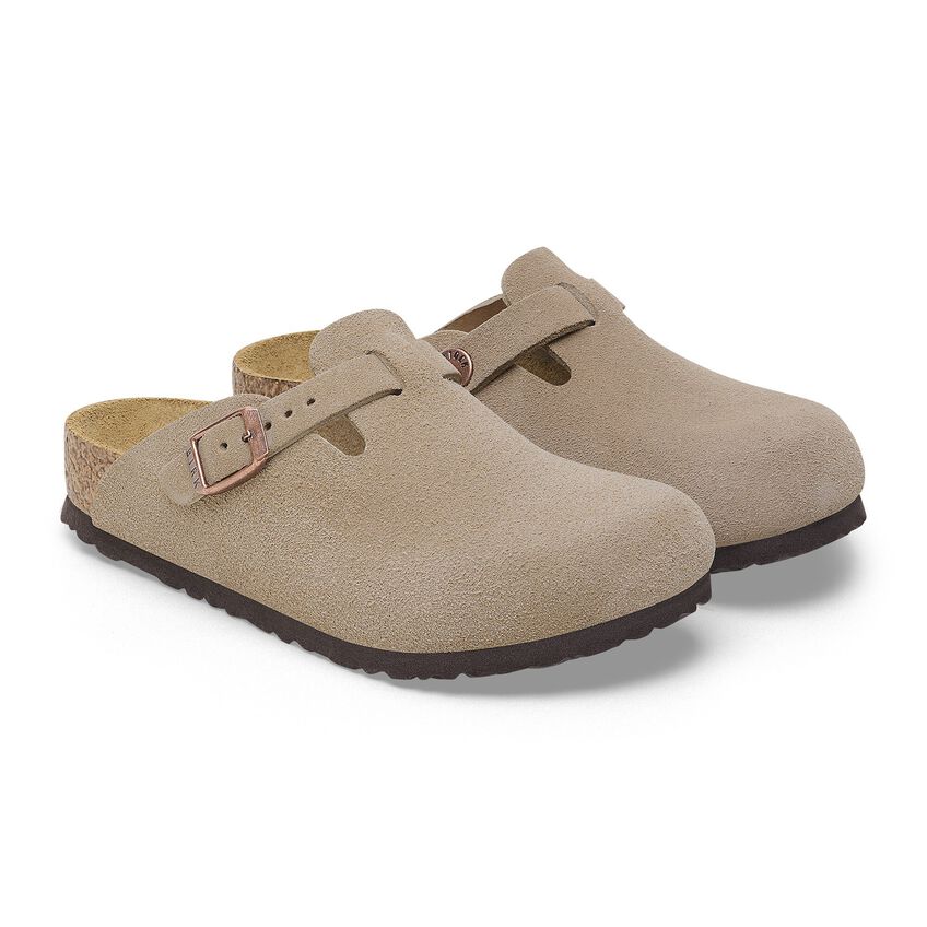 Birkenstock Boston Kids Suede N | Taupe