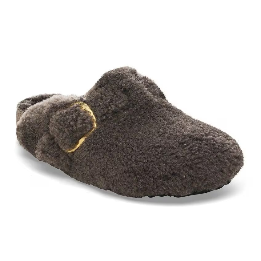 
                      
                        Birkenstock Boston Big Buckle Shearling N | Teddy Gray
                      
                    