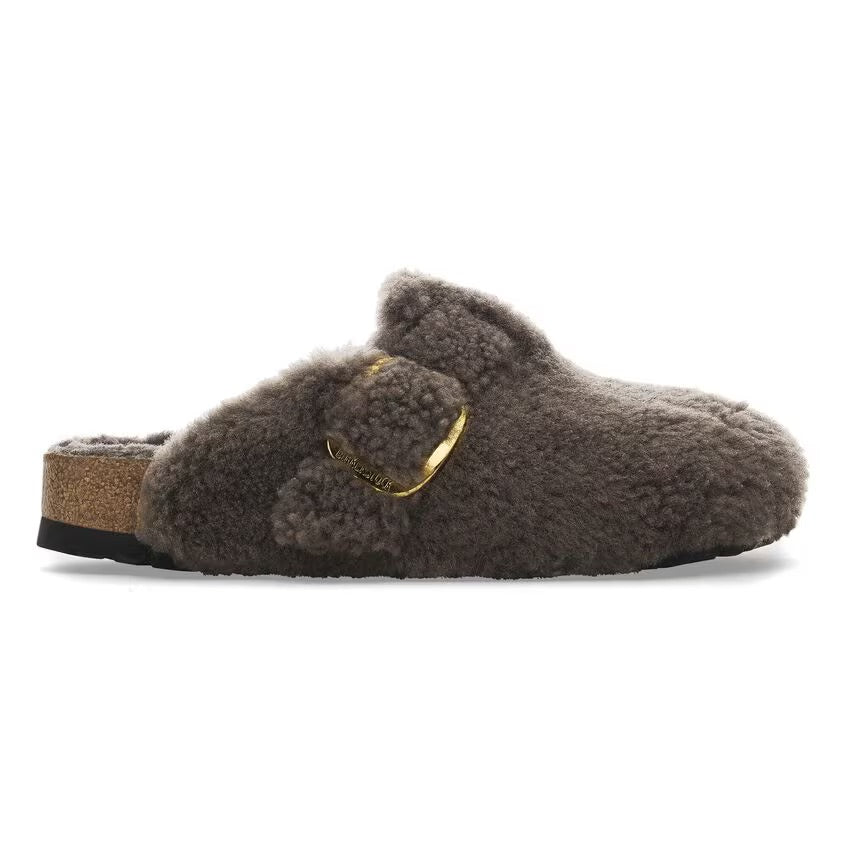 
                      
                        Birkenstock Boston Big Buckle Shearling N | Teddy Gray
                      
                    