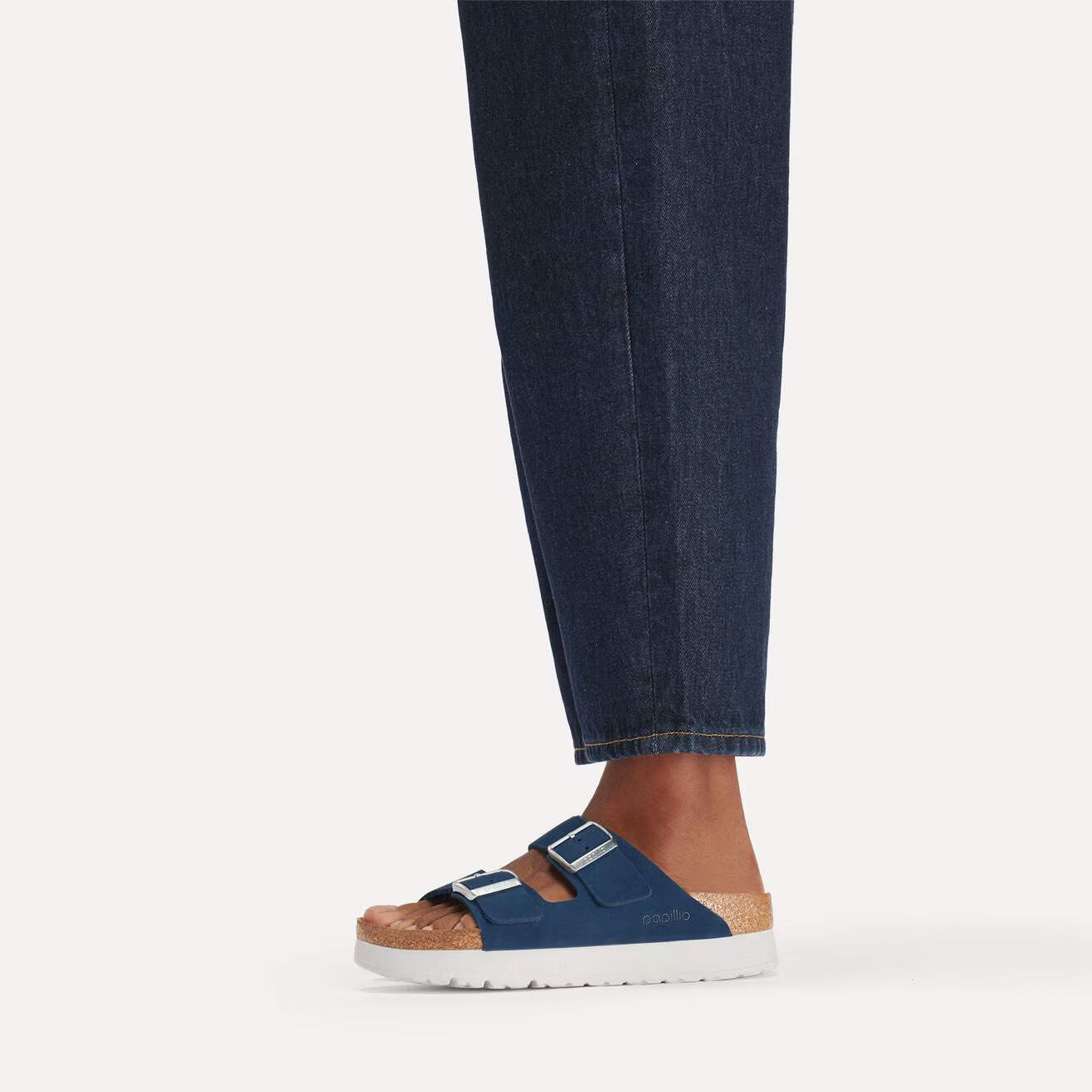 Birkenstock Arizona Flex Platform N LENB | New Navy