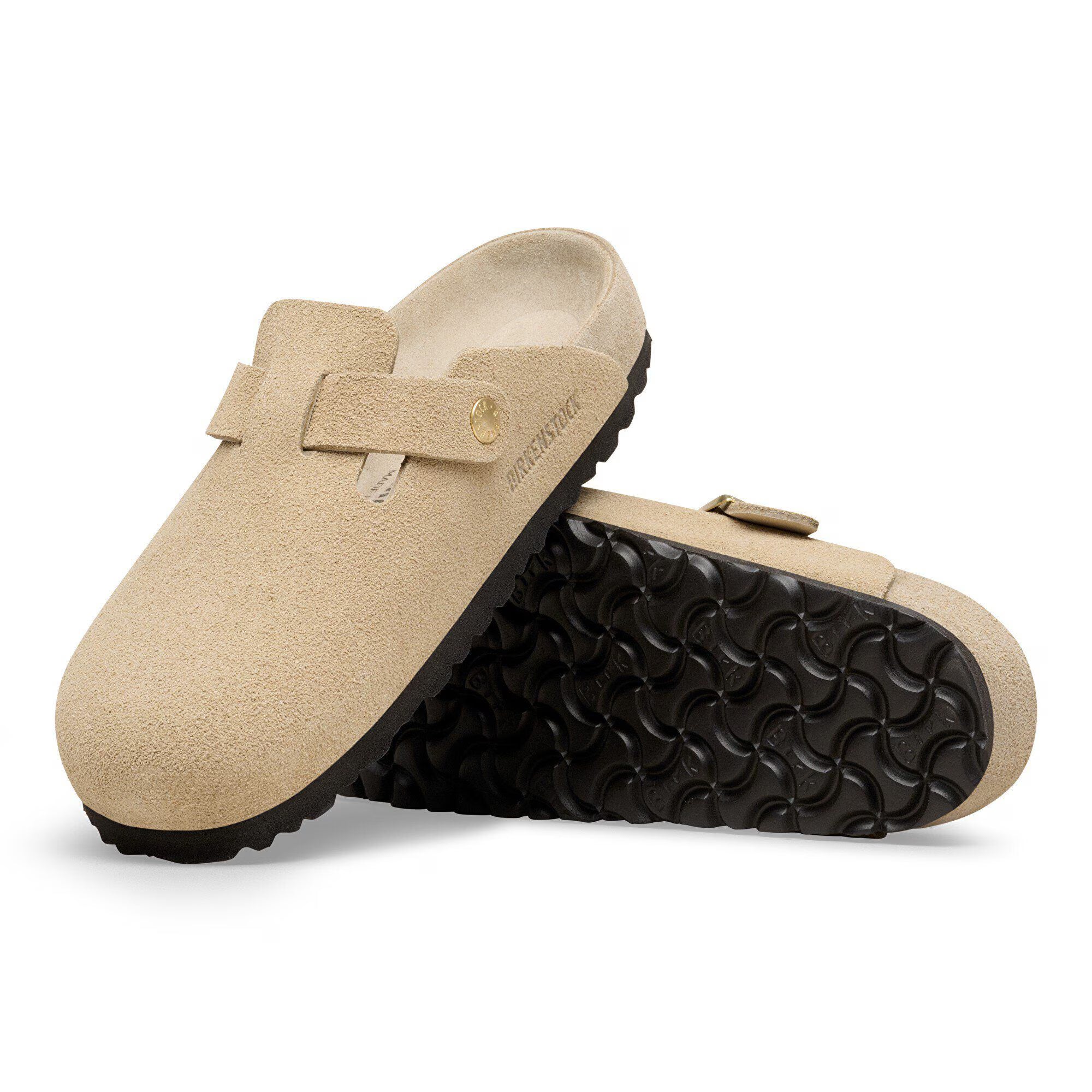 1031511 Birkenstock Boston N | Taupe Suede Leather