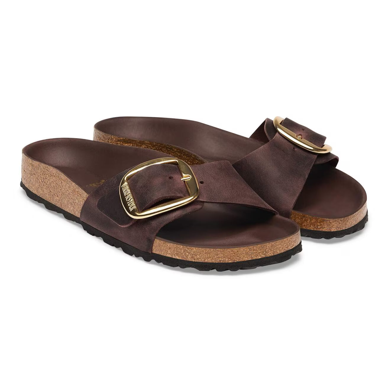 1032914 Birkenstock Madrid Big Buckle | Oiled Leather Habana