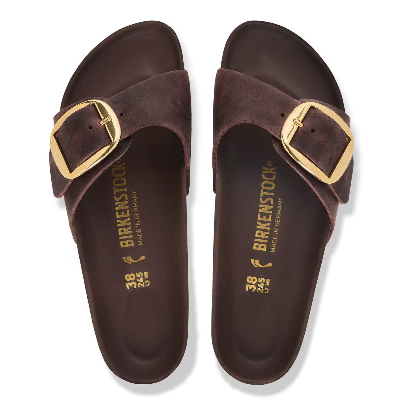 1032914 Birkenstock Madrid Big Buckle | Oiled Leather Habana
