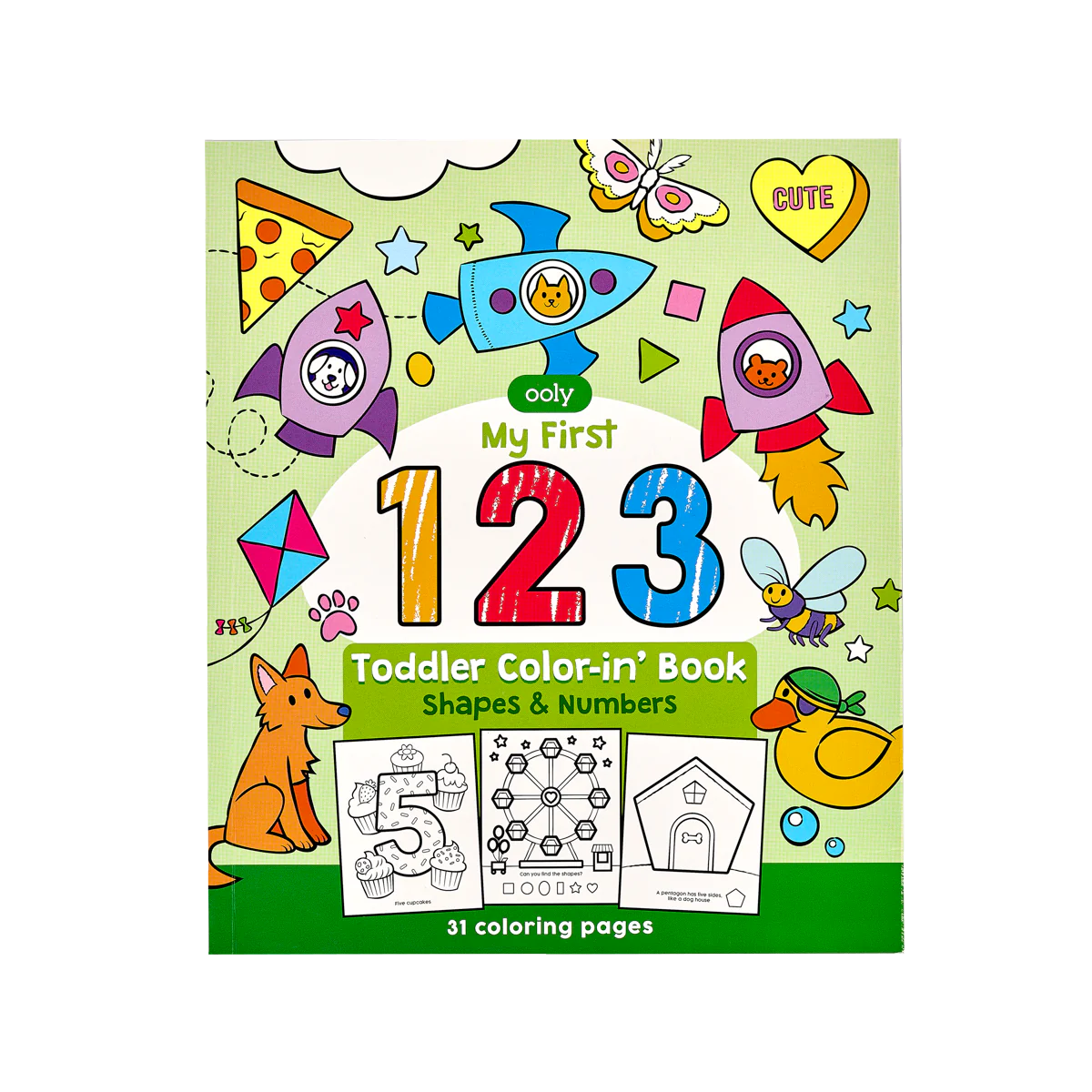 Coloring Book | Shapes & Numbers