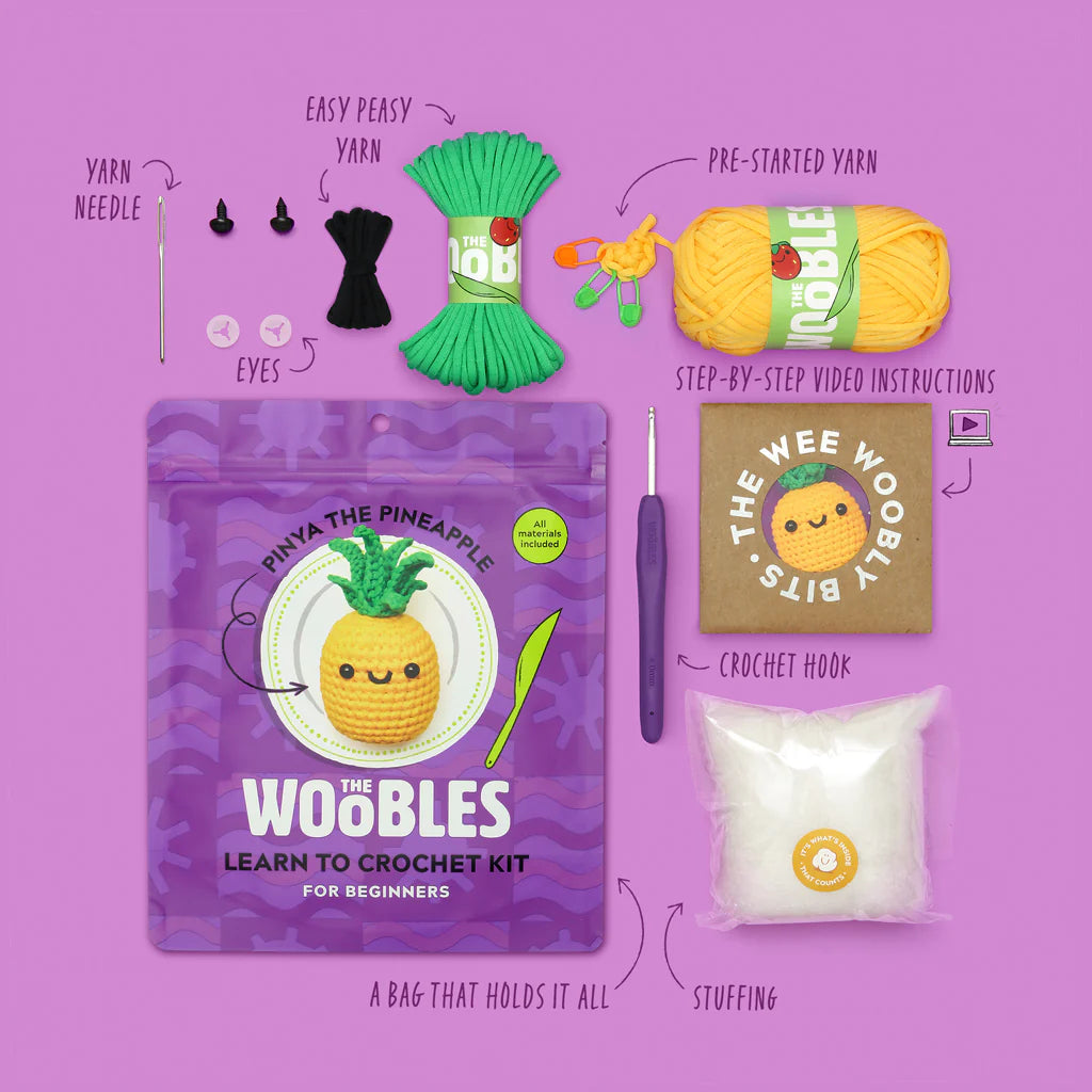 The Woobles Crochet Kit | Pinya the Pineapple