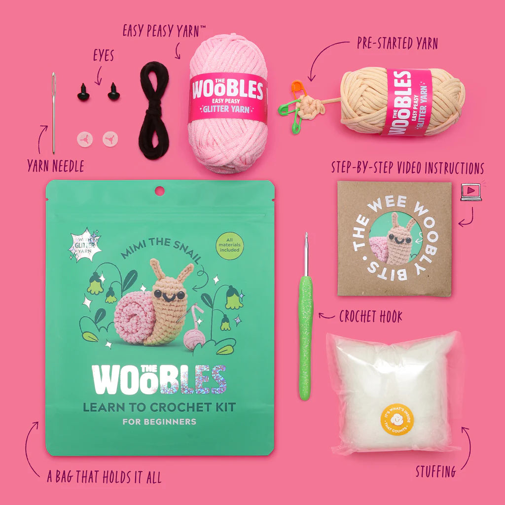 The Woobles Crochet Kit | Mimi the Snail