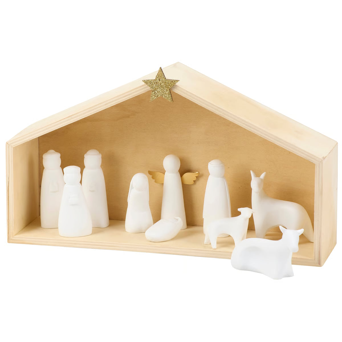 123997 Stoneware Nativity Set