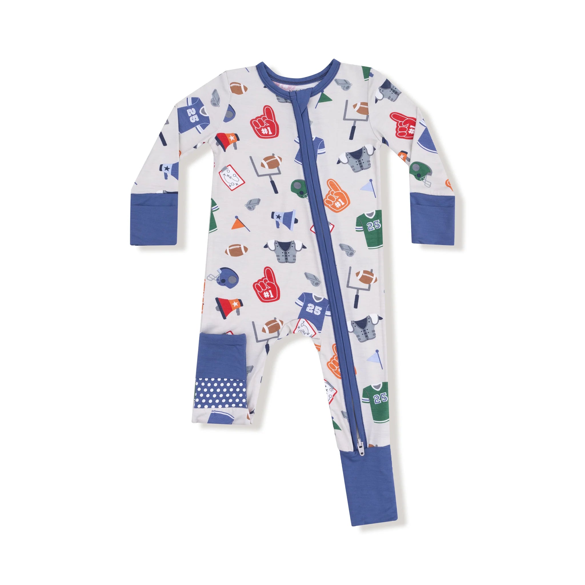 Angel Dear 2 Way Zipper Romper | Game Day