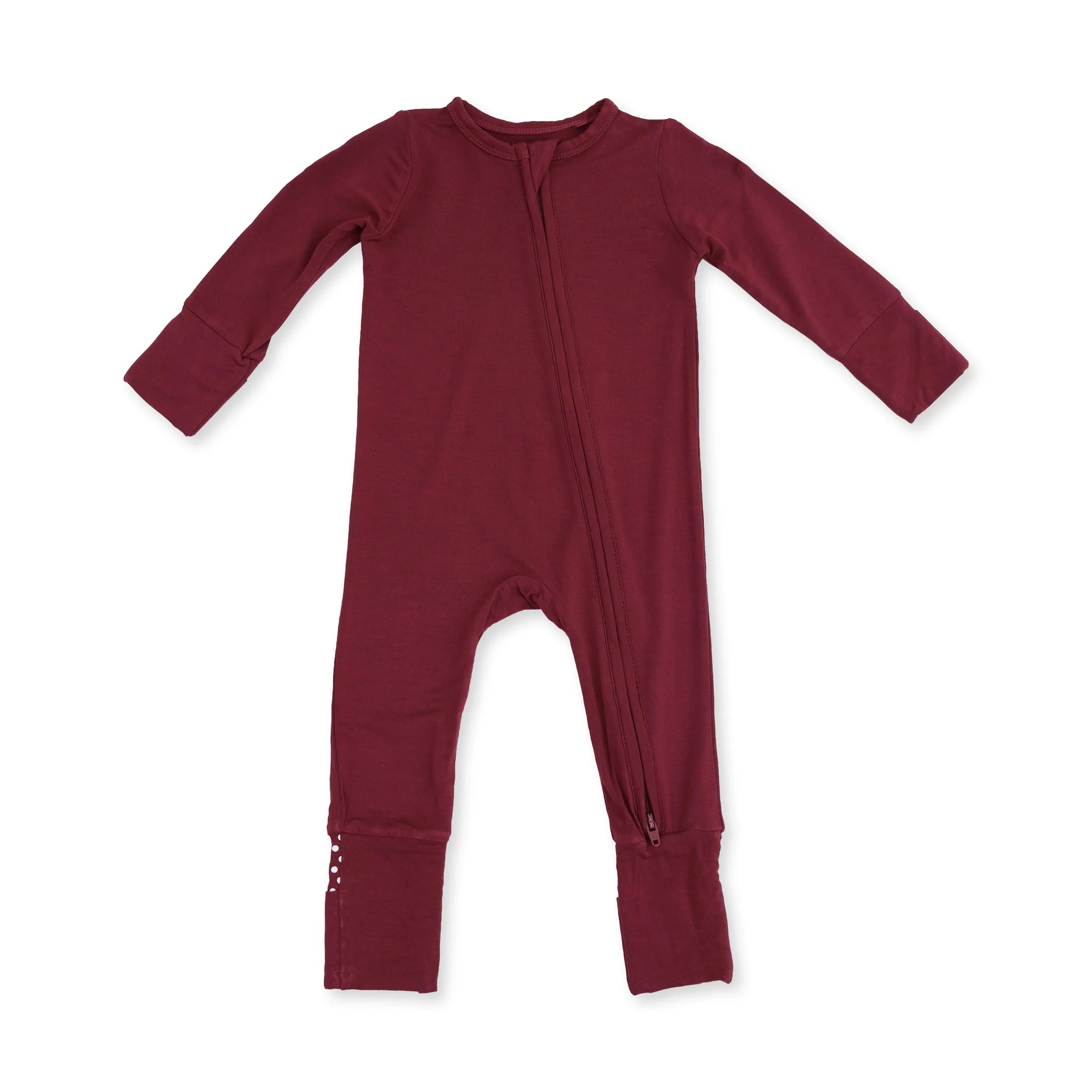 Angel Dear Convertible Romper | Solid Oxblood Red