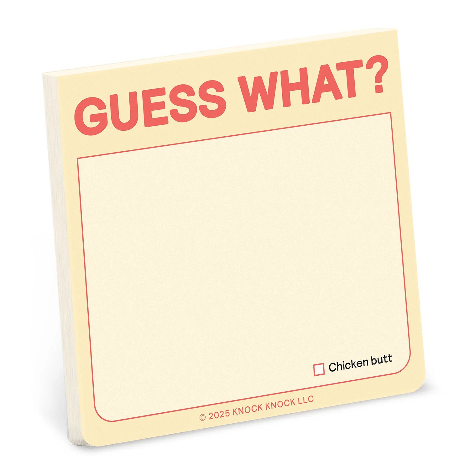 Guess What?  Sticky Note