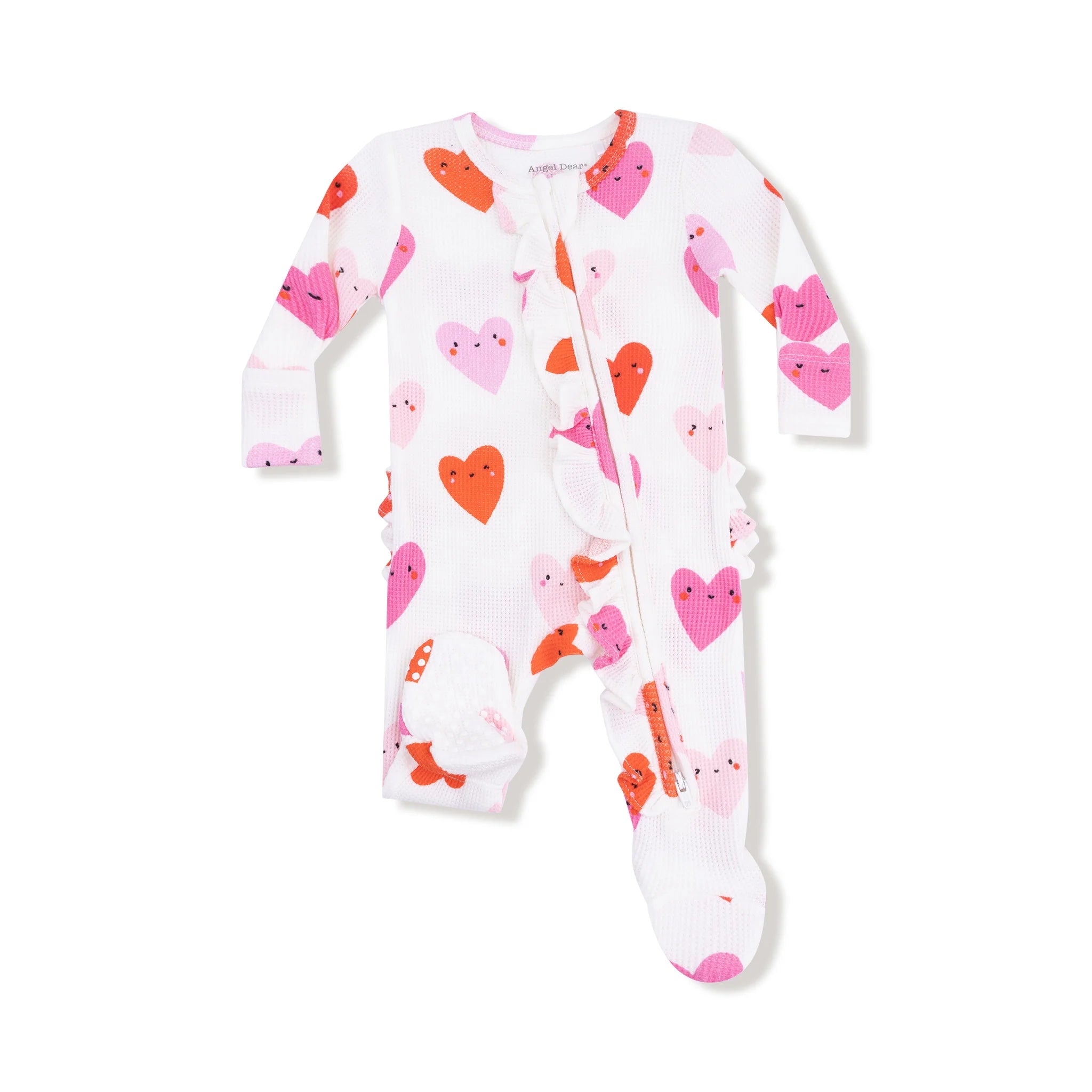 Angel Dear 2 Way Zipper Footie | Happy Hearts