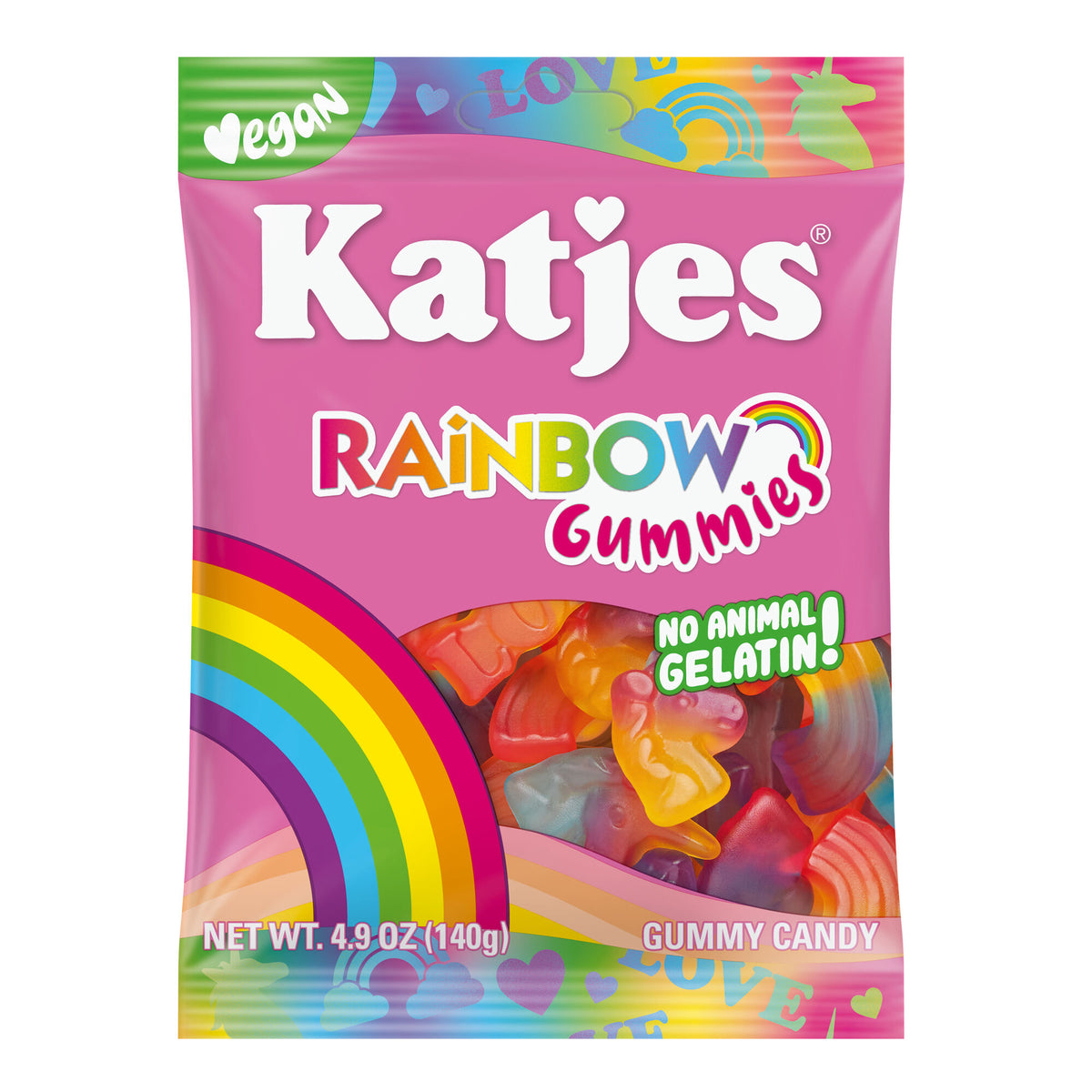 Katjes Rainbow Gummies 4.9oz.