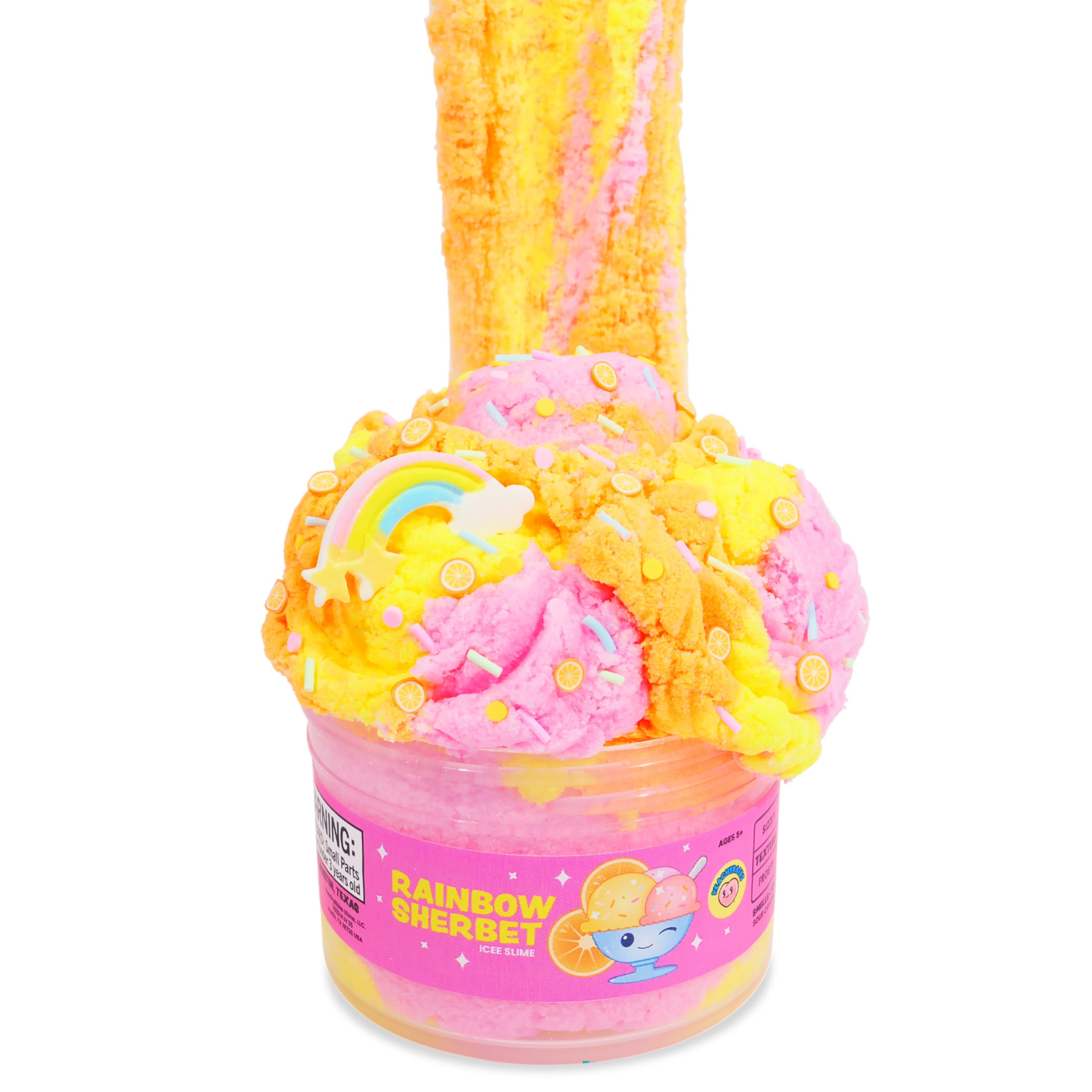 Peachybbies Slime | Rainbow Sherbet