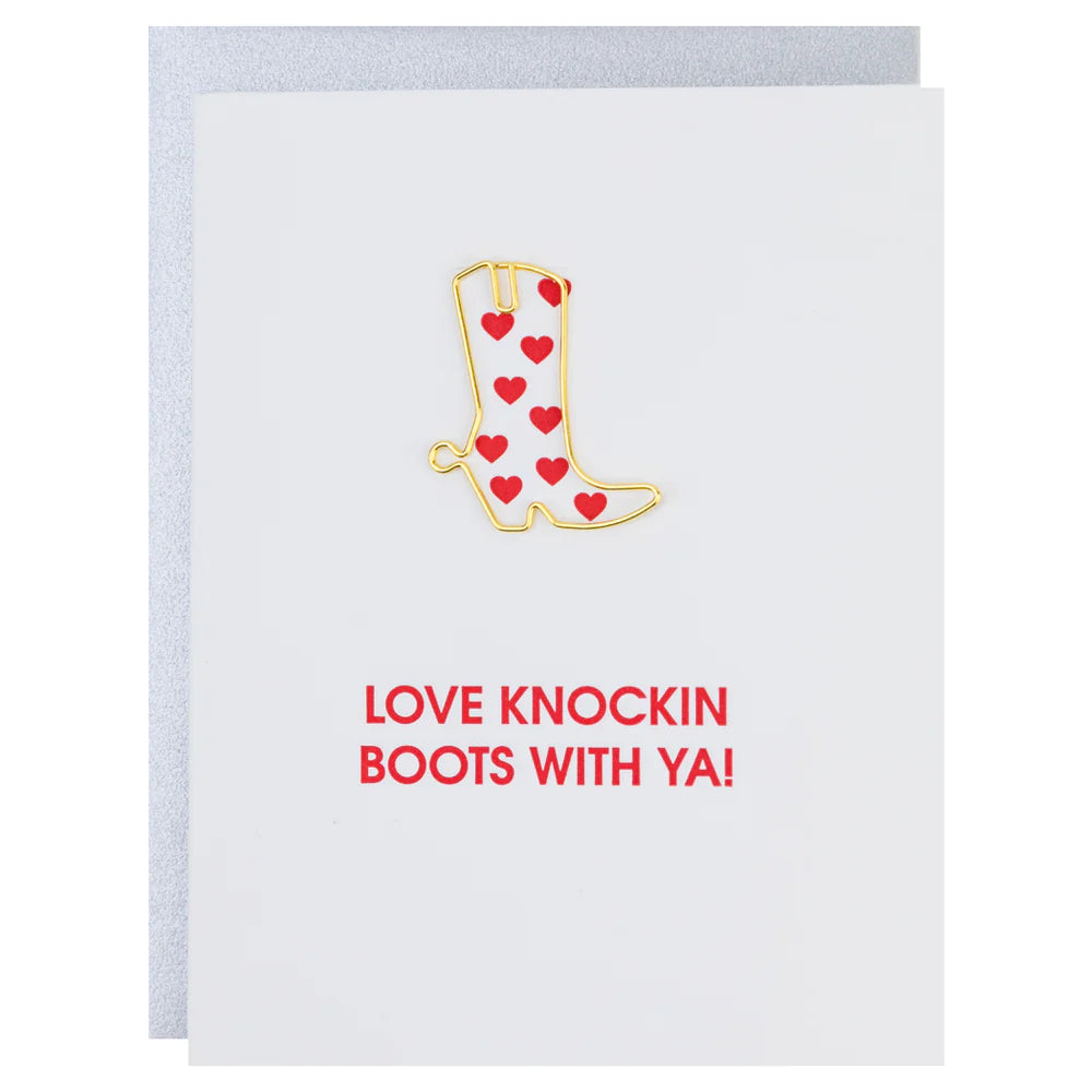Love Knockin Boots With Ya Paper Clip Card